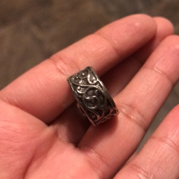 Size 6.5 sterling made in Israel ring large cz statement cocktail ring - Picture 6 of 11